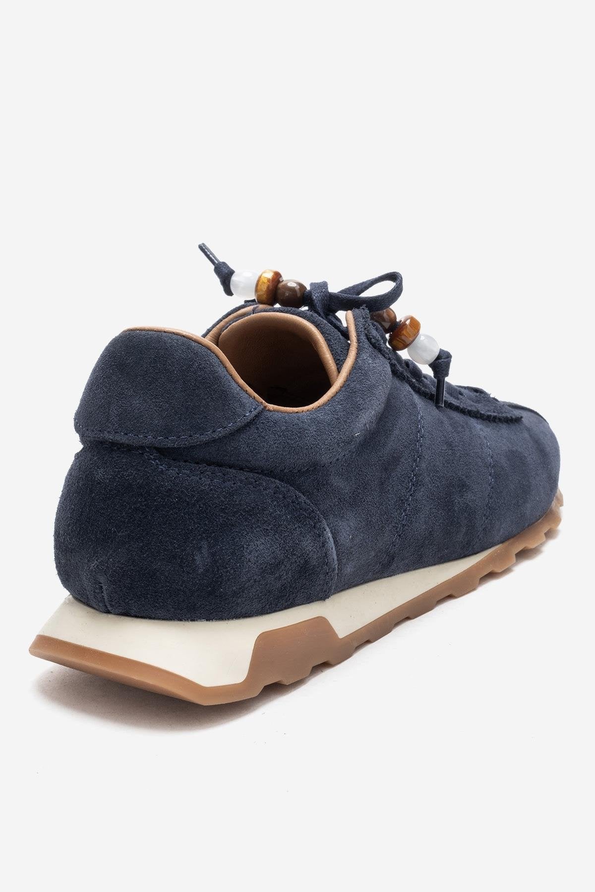 BREA - Navy Genuine Suede Leather Sneaker (Women)