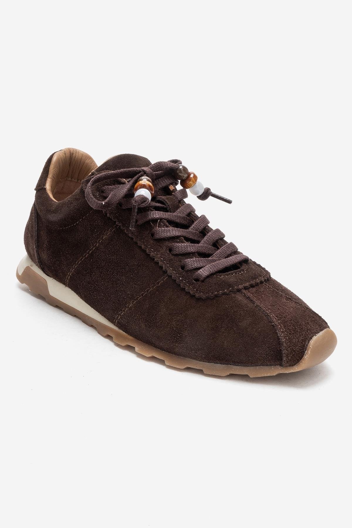 BREA - Brown Genuine Suede Leather Sneaker (Women)