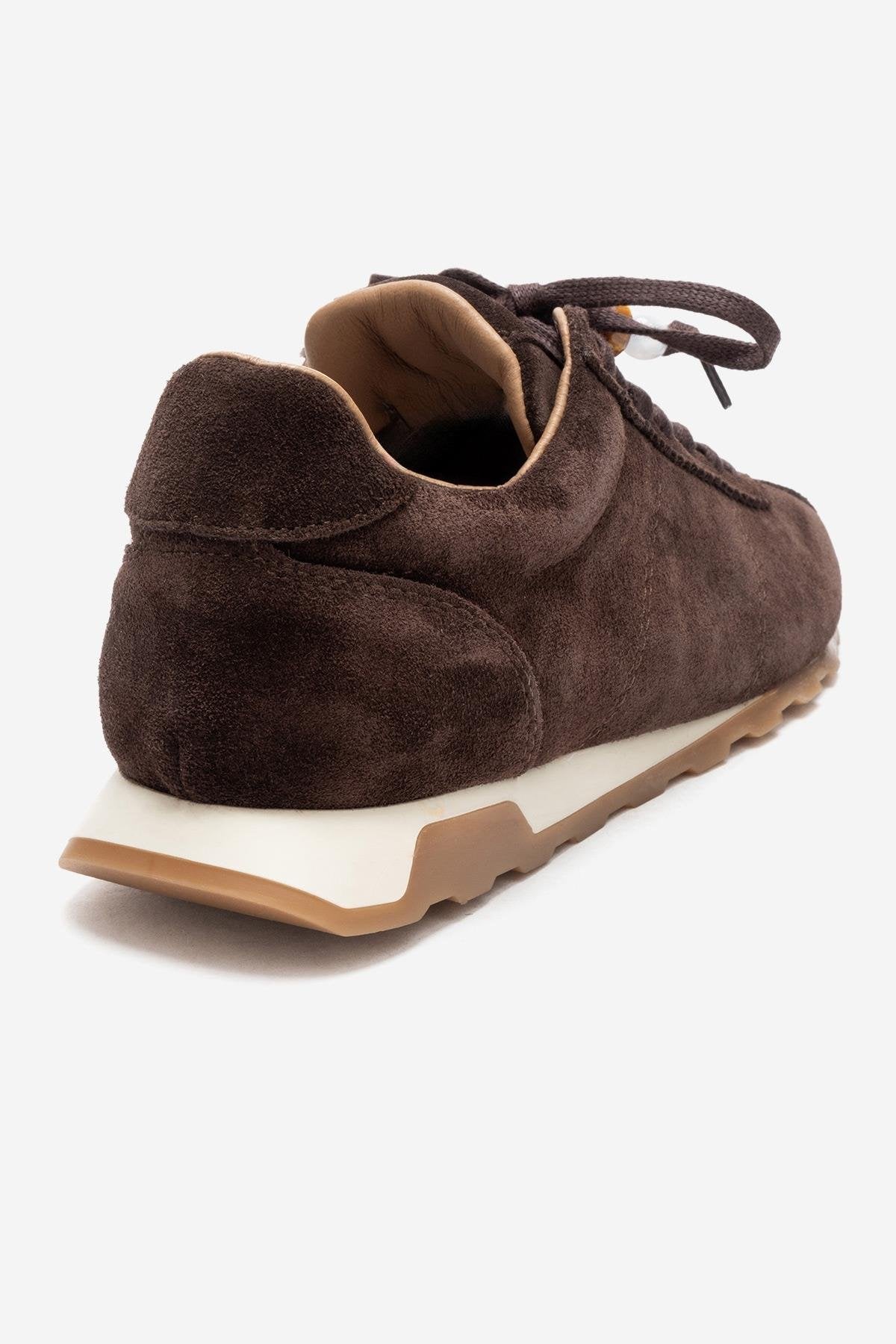 BREA - Brown Genuine Suede Leather Sneaker (Women)