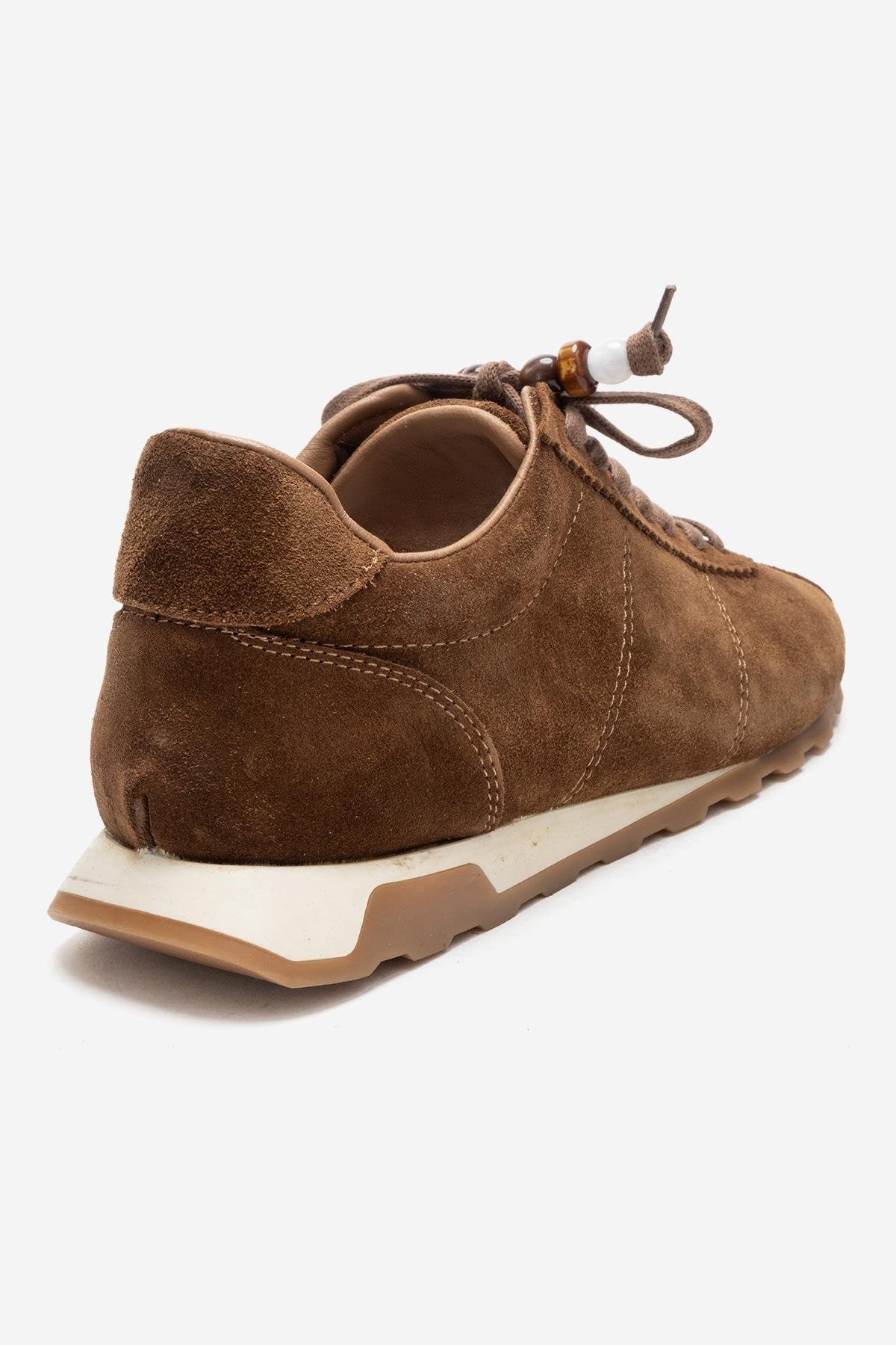 BREA - Camel Genuine Suede Leather Sneaker (Women)