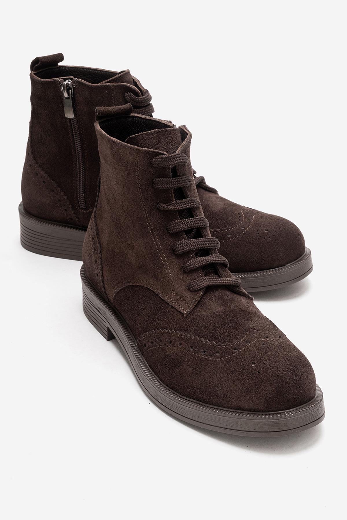 NELVY - Cognac Genuine Leather Boot (Women)