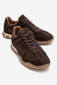 LARS - Brown Suede Genuine Leather Sneaker (Women)