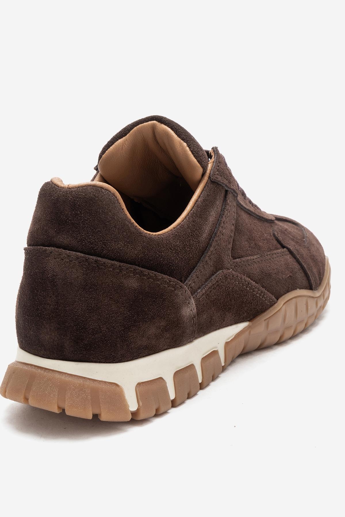 LARS - Brown Suede Genuine Leather Sneaker (Women)