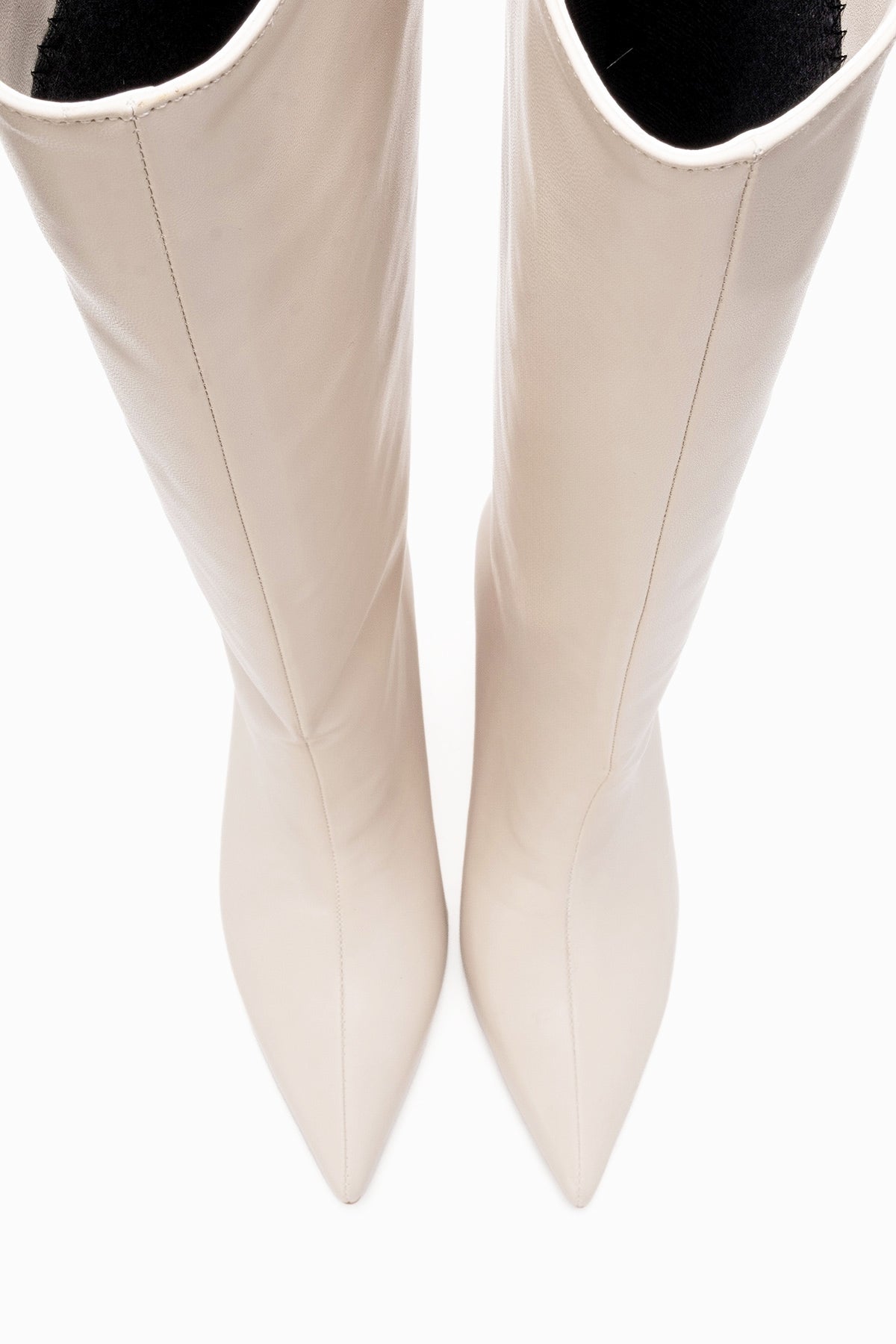 Camila - Beige Slim Heel Knee-High Boot (Women)