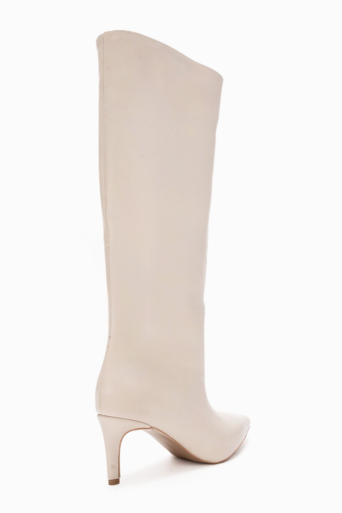 Camila - Beige Slim Heel Knee-High Boot (Women)