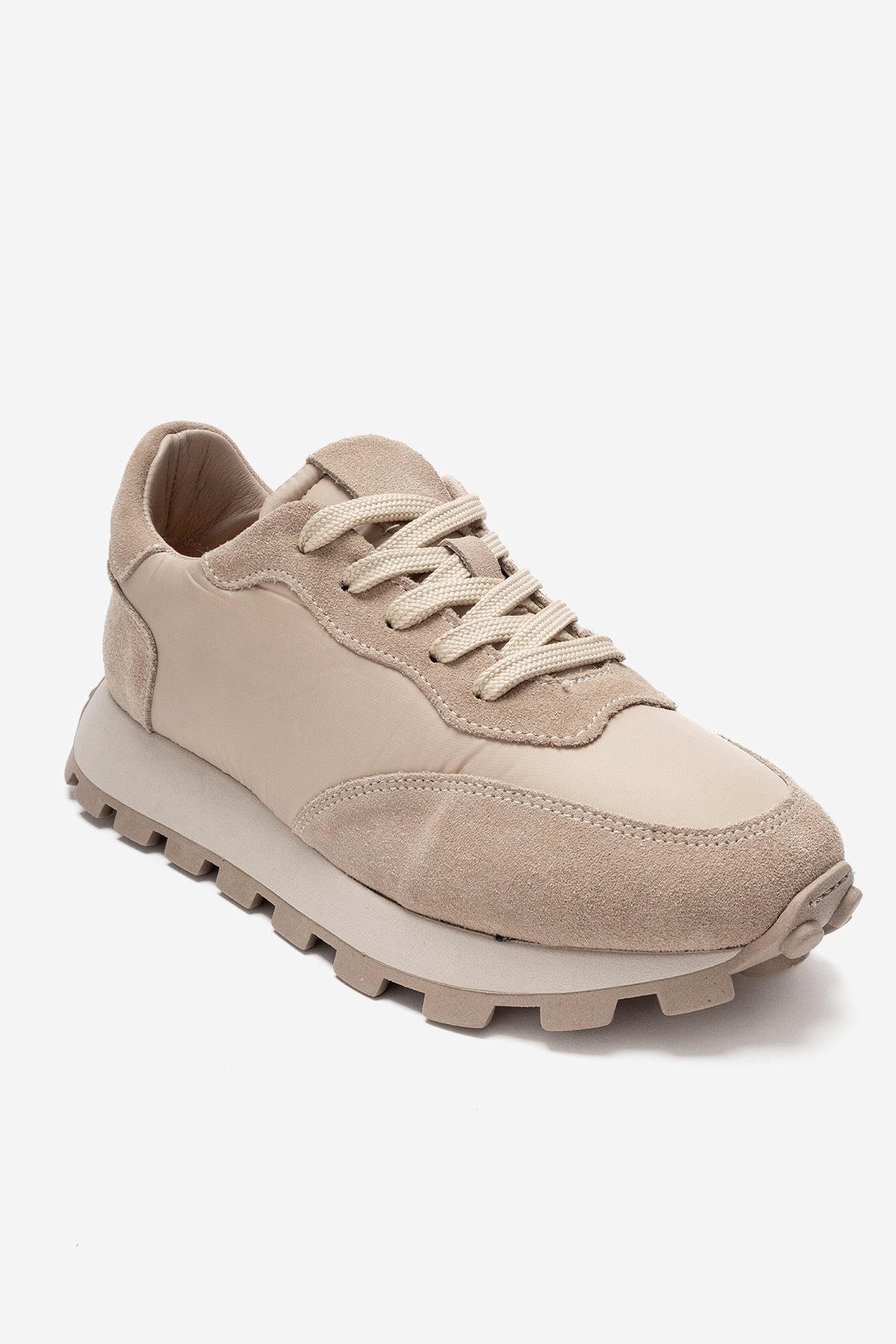 AMANDA - Beige Genuine Leather Sneaker (Women)