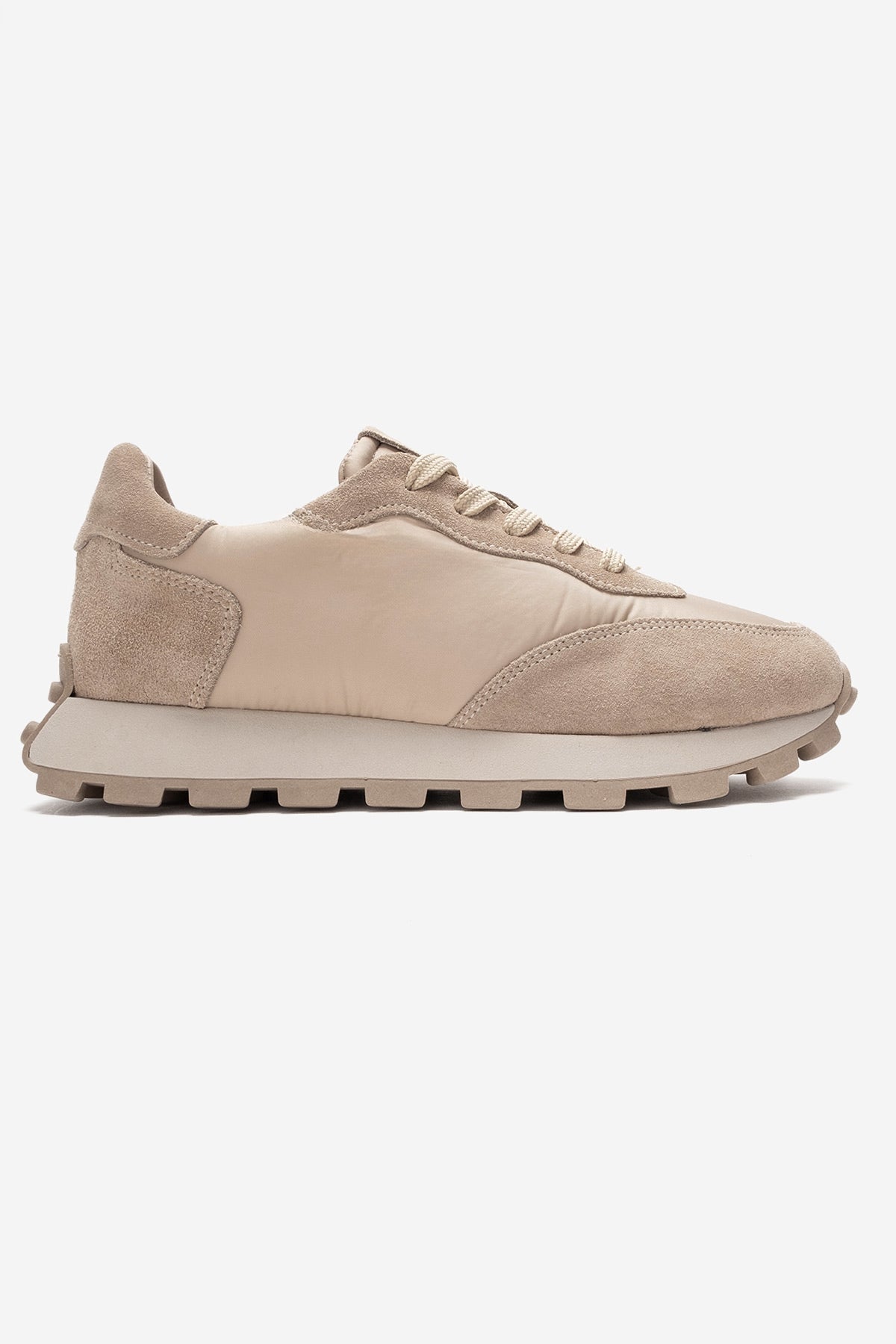 AMANDA - Beige Genuine Leather Sneaker (Women)