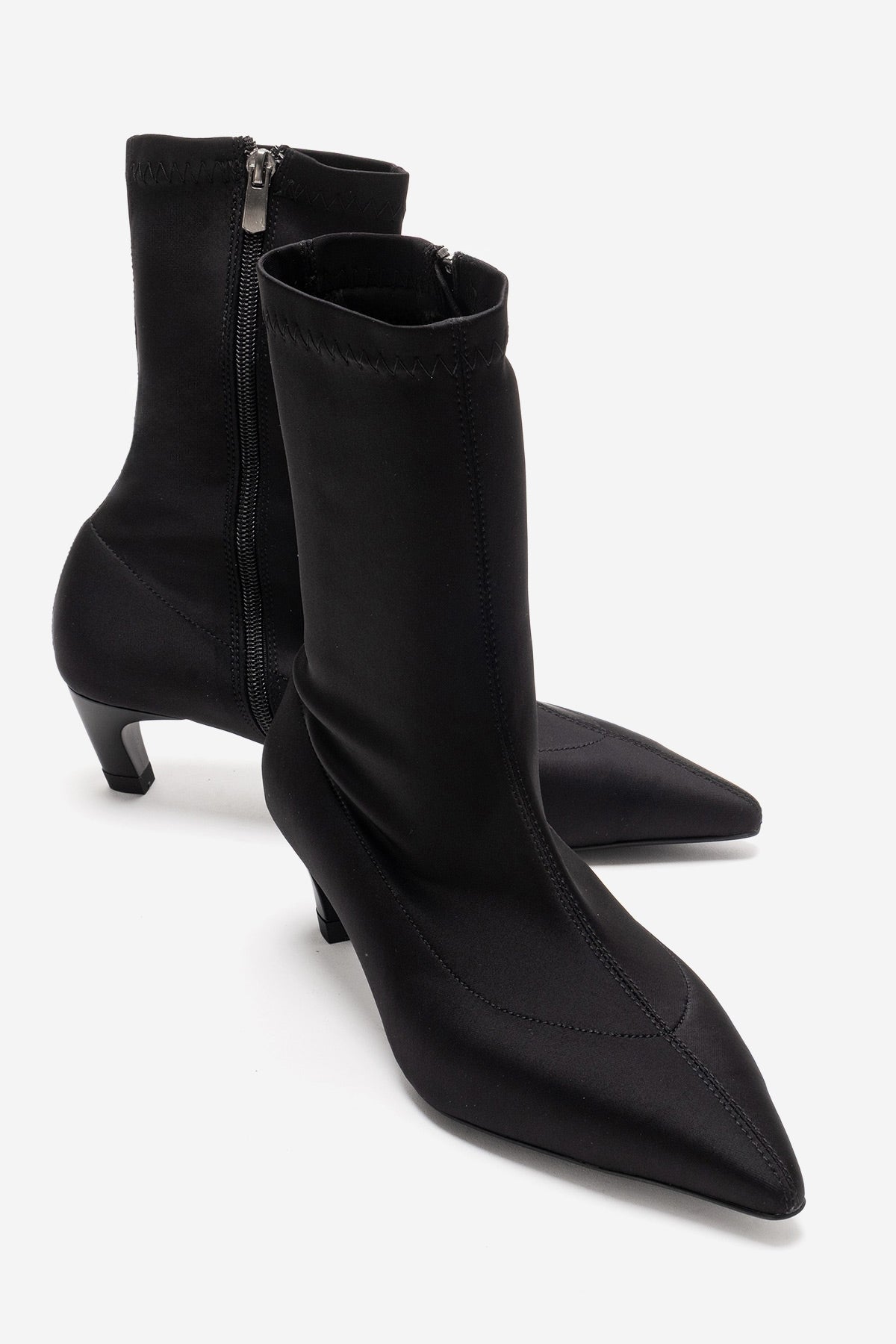 ALORA - Black Scuba Ankle Boot (Women)