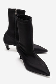 ALORA - Black Scuba Ankle Boot (Women)