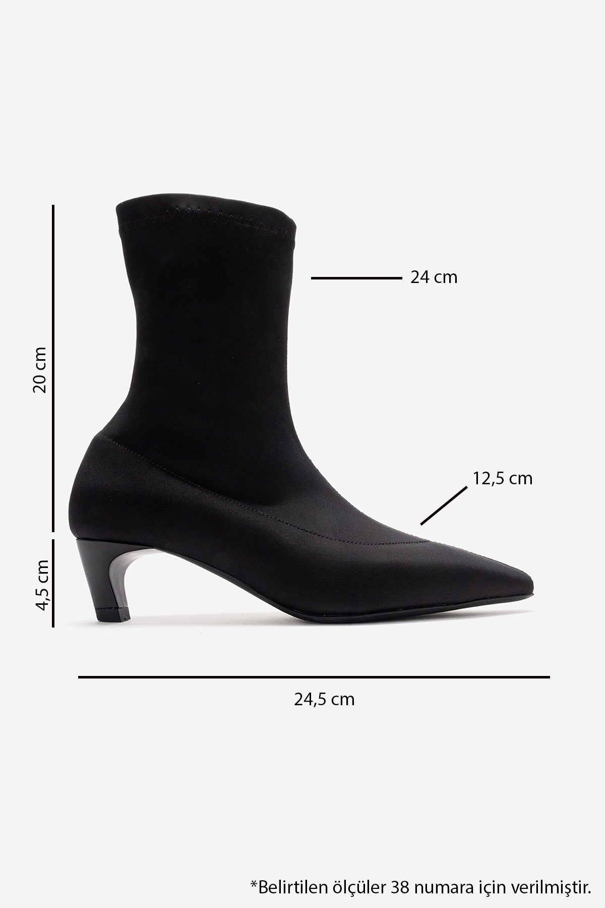 ALORA - Black Scuba Ankle Boot (Women)