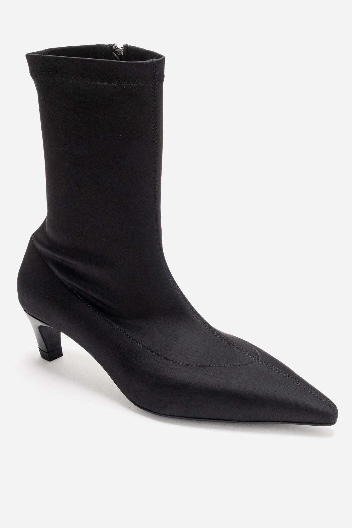 ALORA - Black Scuba Ankle Boot (Women)
