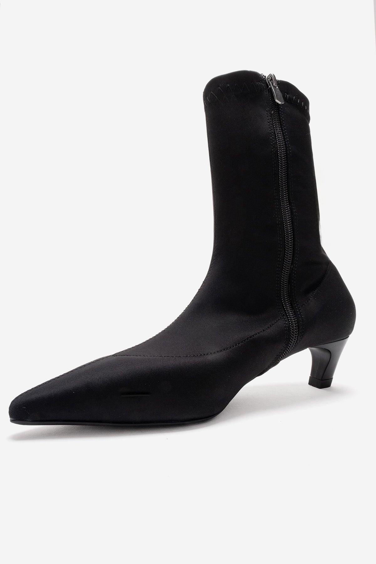 ALORA - Black Scuba Ankle Boot (Women)