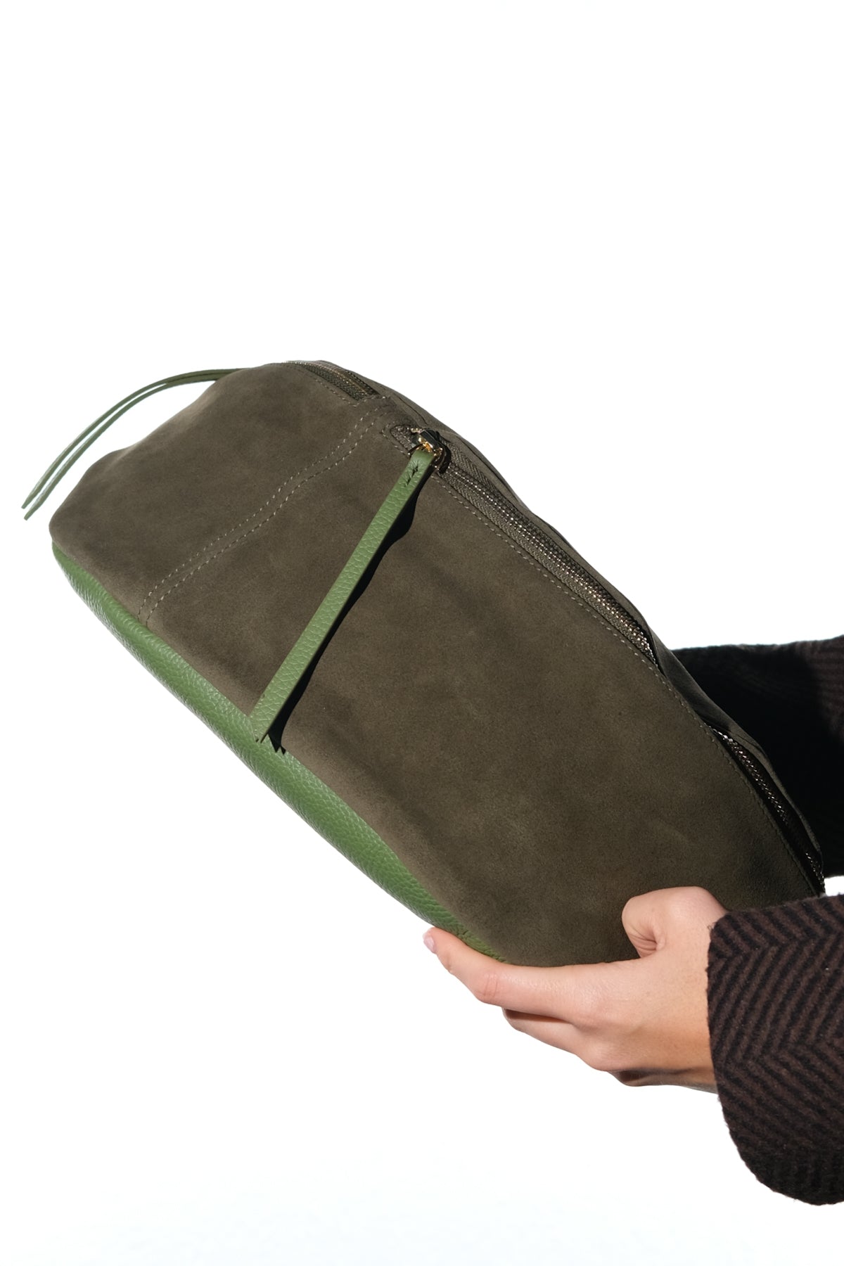 SOLA - Green Genuine Leather Body Bag (Women)