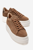 Nera - Camel Genuine Leather Casual Sneaker (Women)