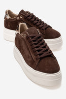Nera - Brown Genuine Leather Casual Sneaker (Women)