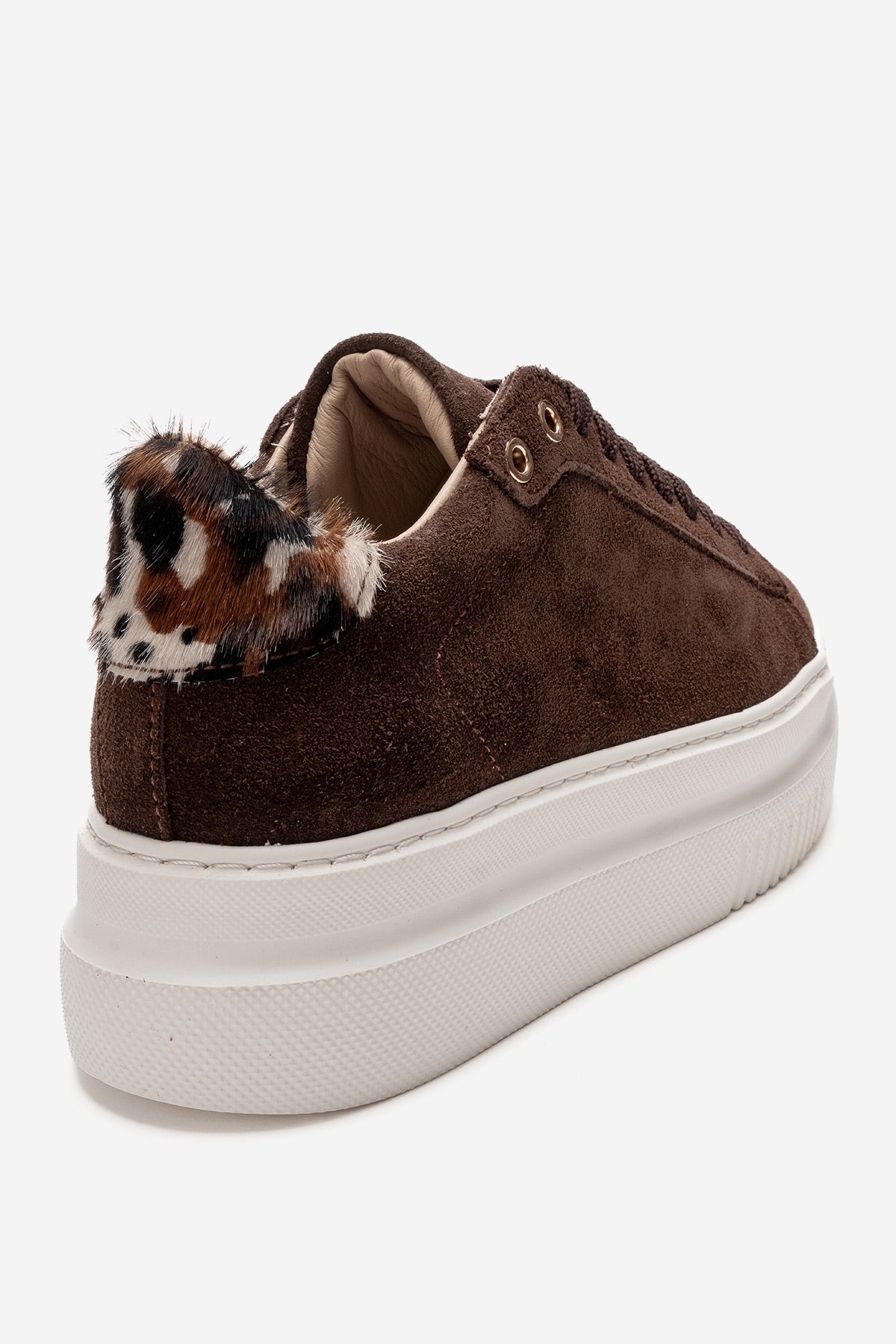 Nera - Brown Genuine Leather Casual Sneaker (Women)