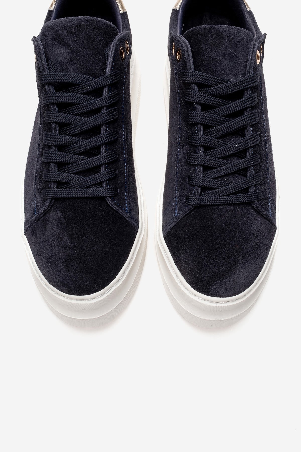 Nera - Navy Genuine Leather Casual Sneaker (Women)