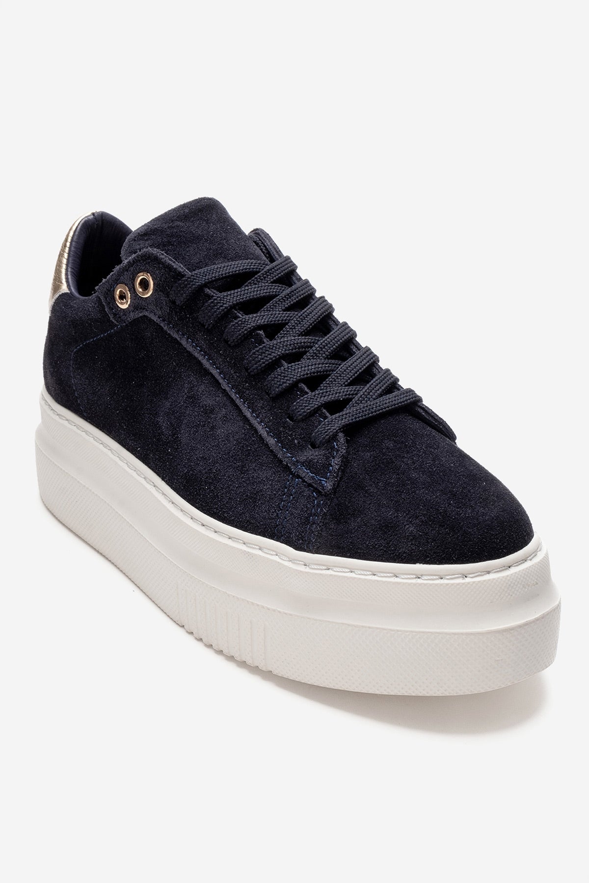 Nera - Navy Genuine Leather Casual Sneaker (Women)