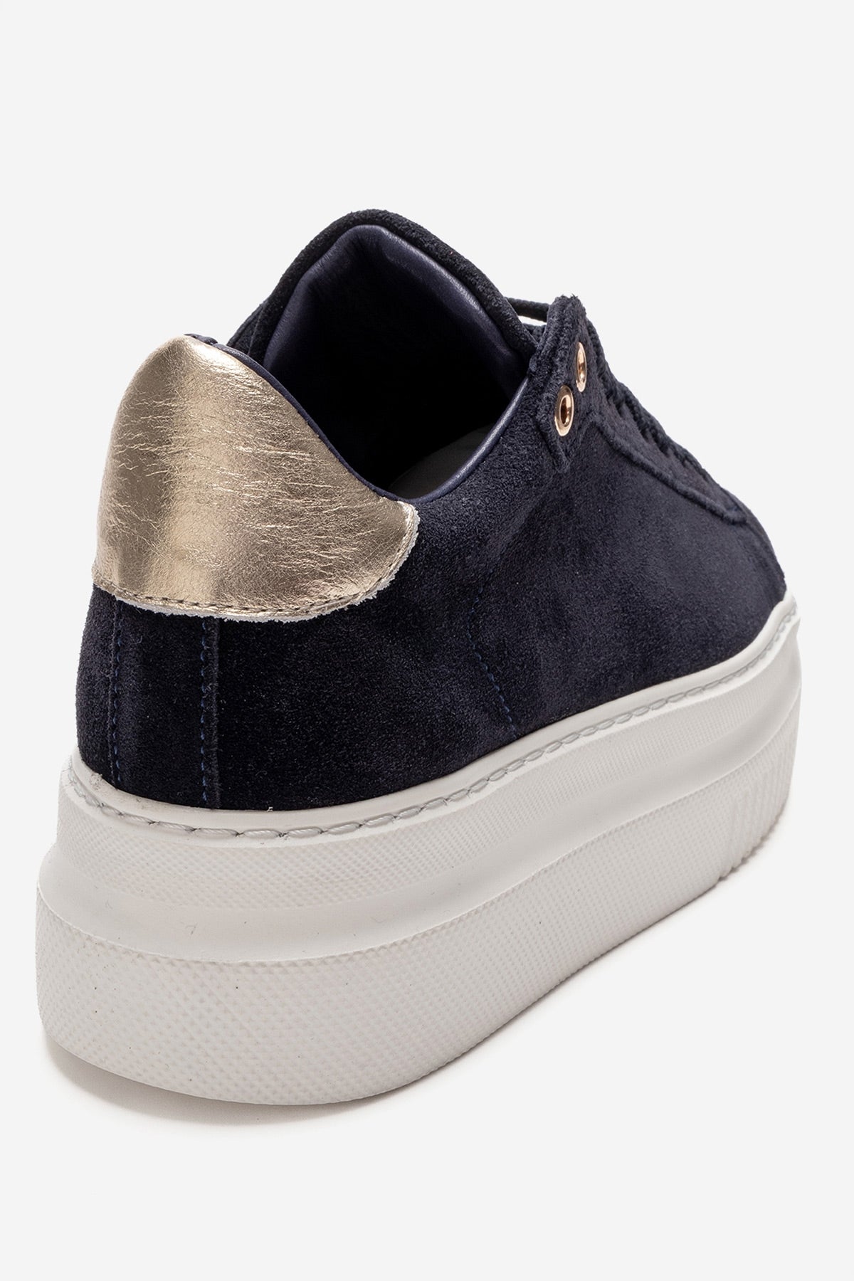 Nera - Navy Genuine Leather Casual Sneaker (Women)