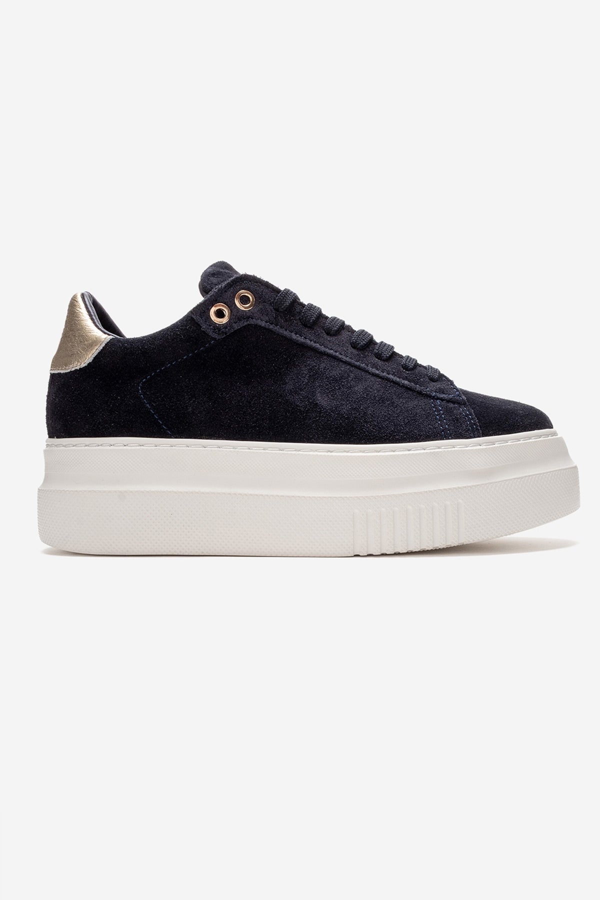 Nera - Navy Genuine Leather Casual Sneaker (Women)