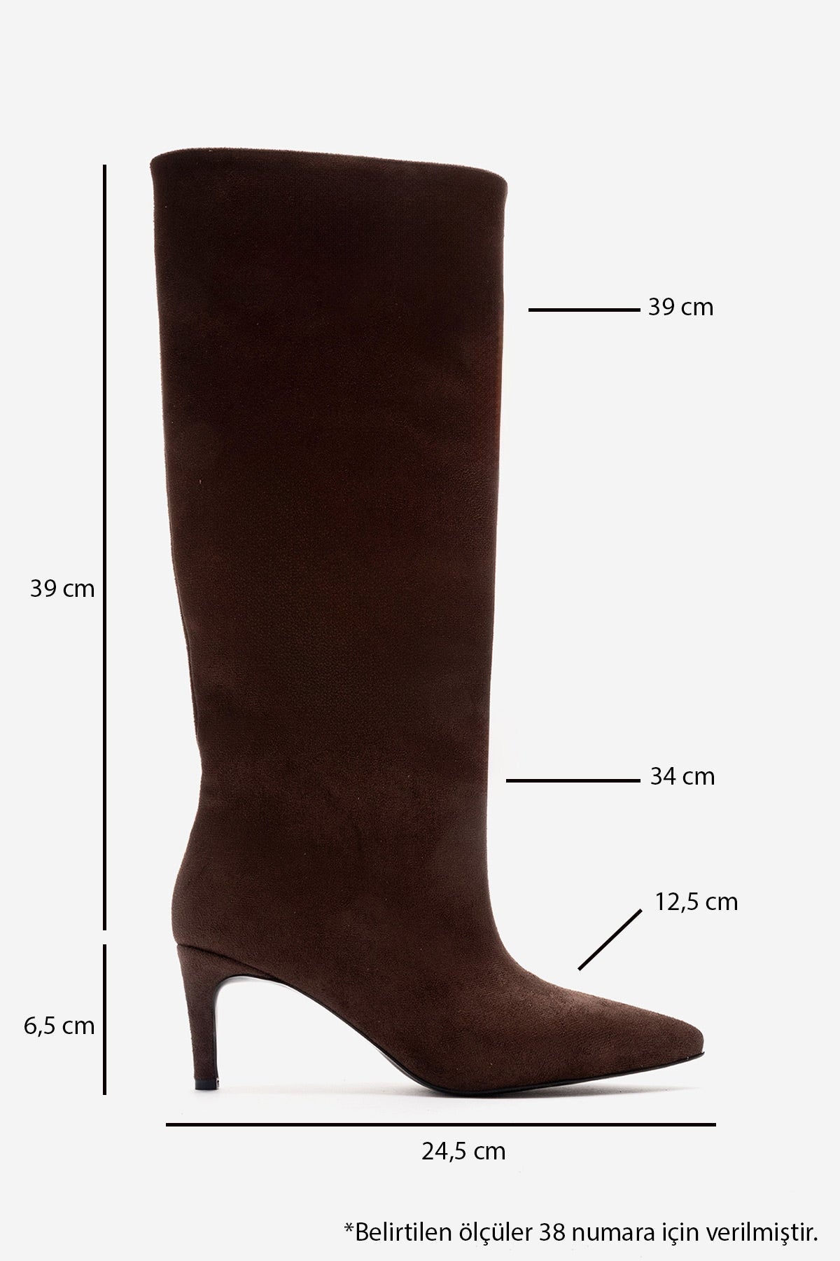 Camila - Brown Suede Stiletto Heel Boot (Women)