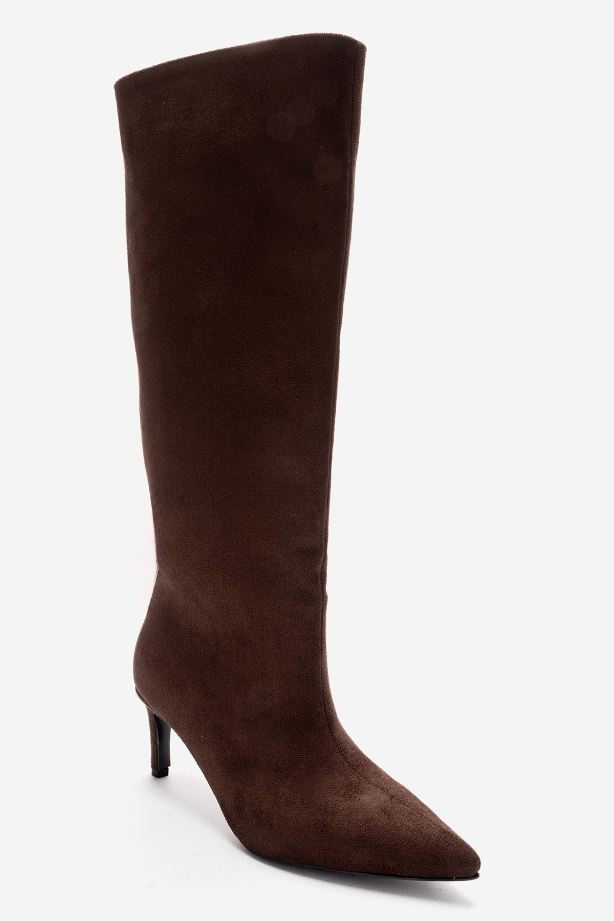 Camila - Brown Suede Stiletto Heel Boot (Women)