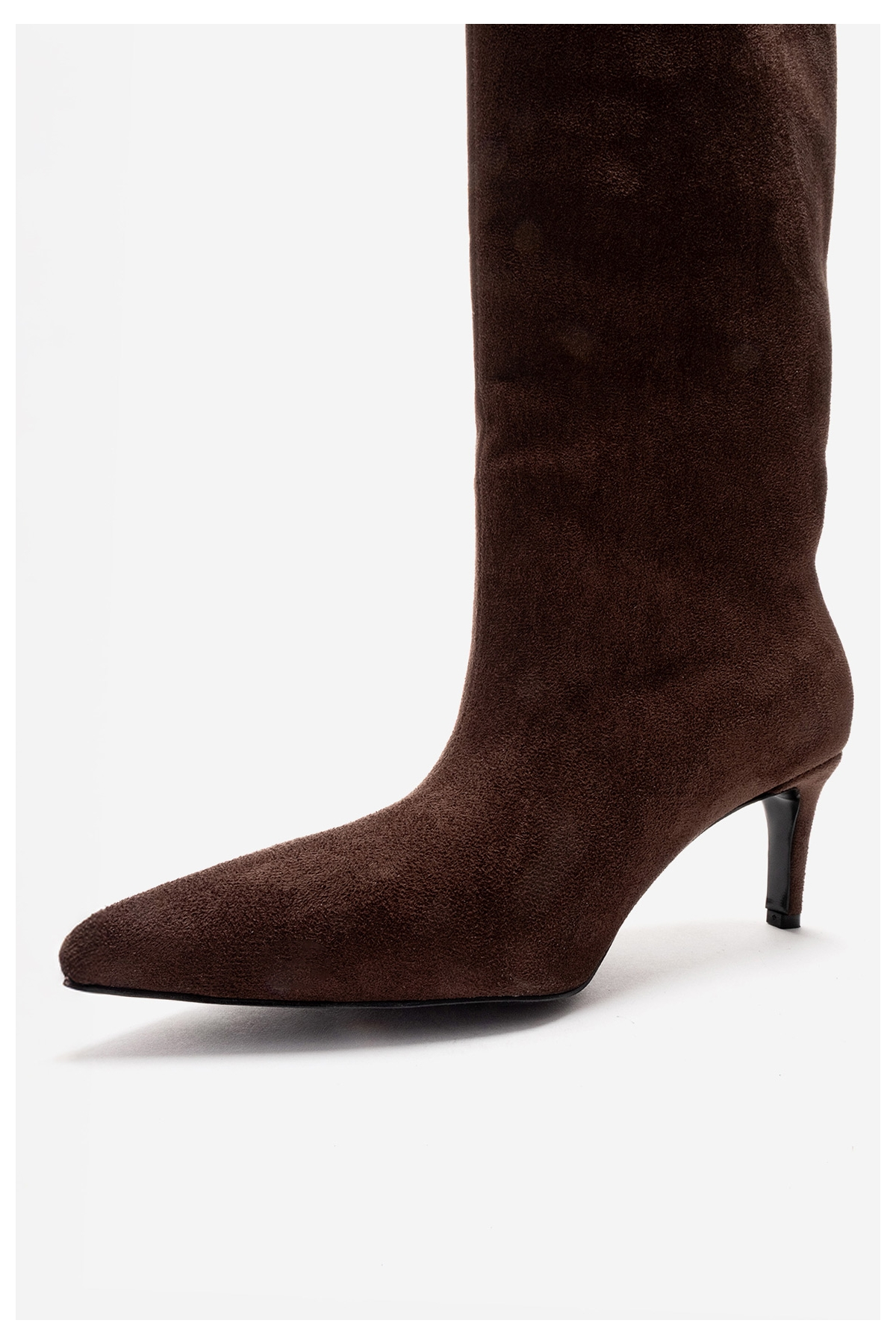 Camila - Brown Suede Stiletto Heel Boot (Women)