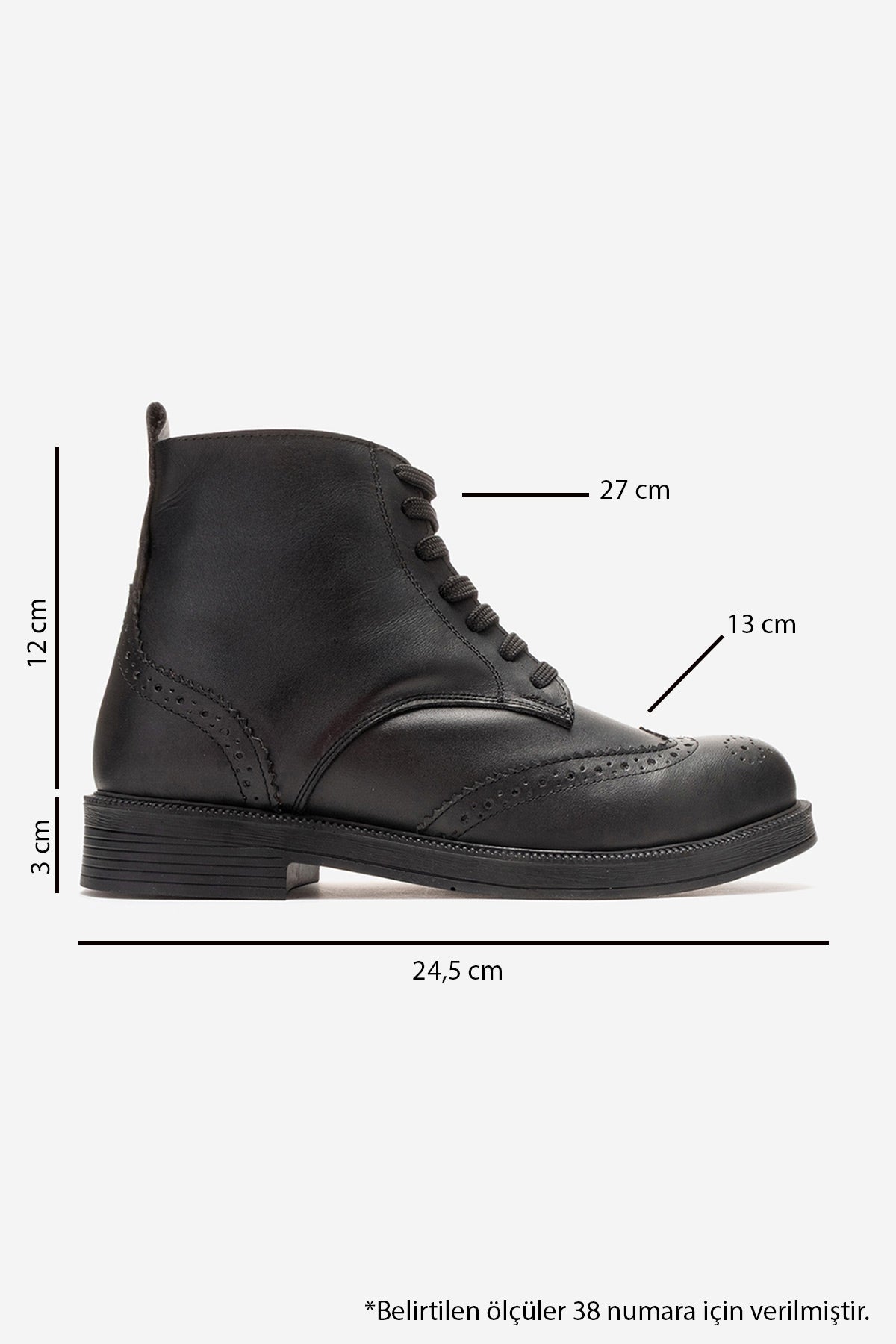 Nelvy - Black Genuine Leather Boot (Women)