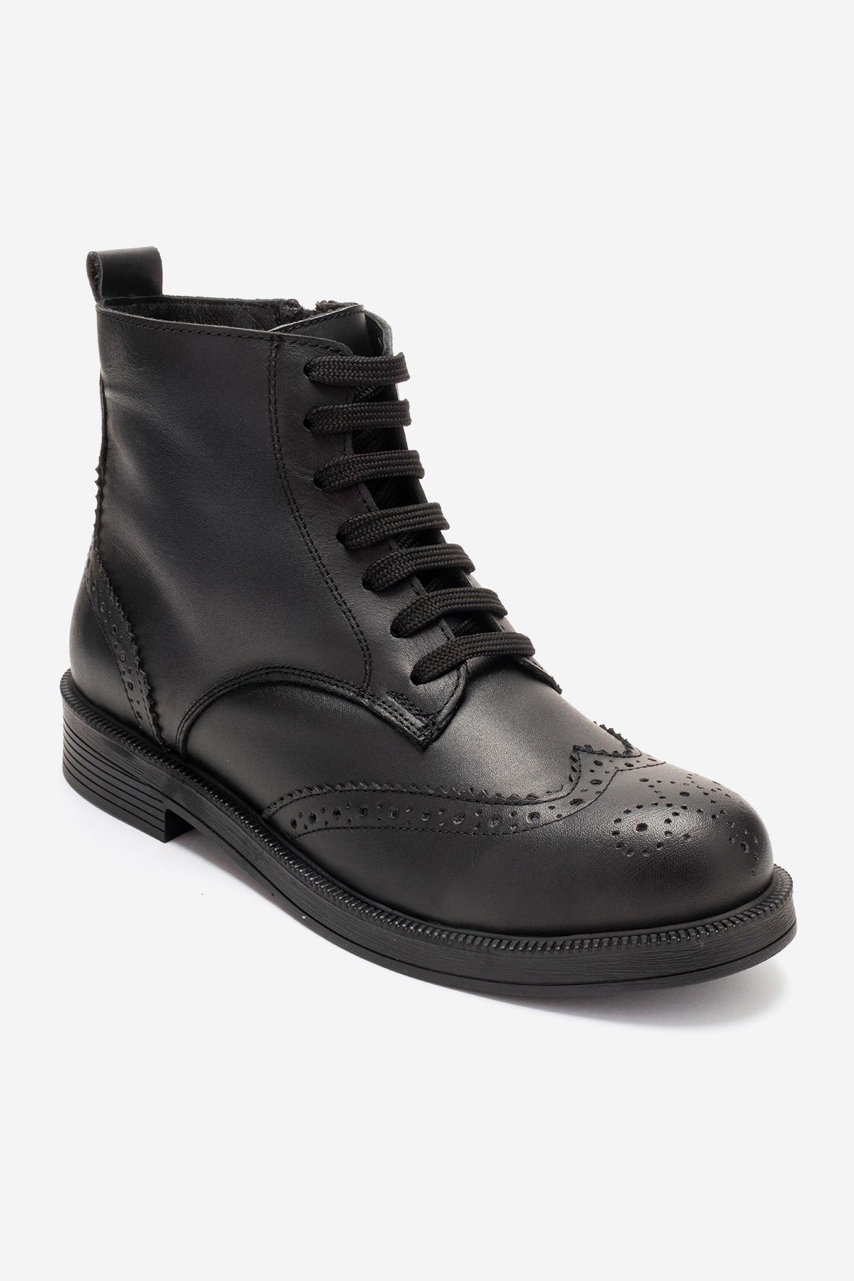 Nelvy - Black Genuine Leather Boot (Women)
