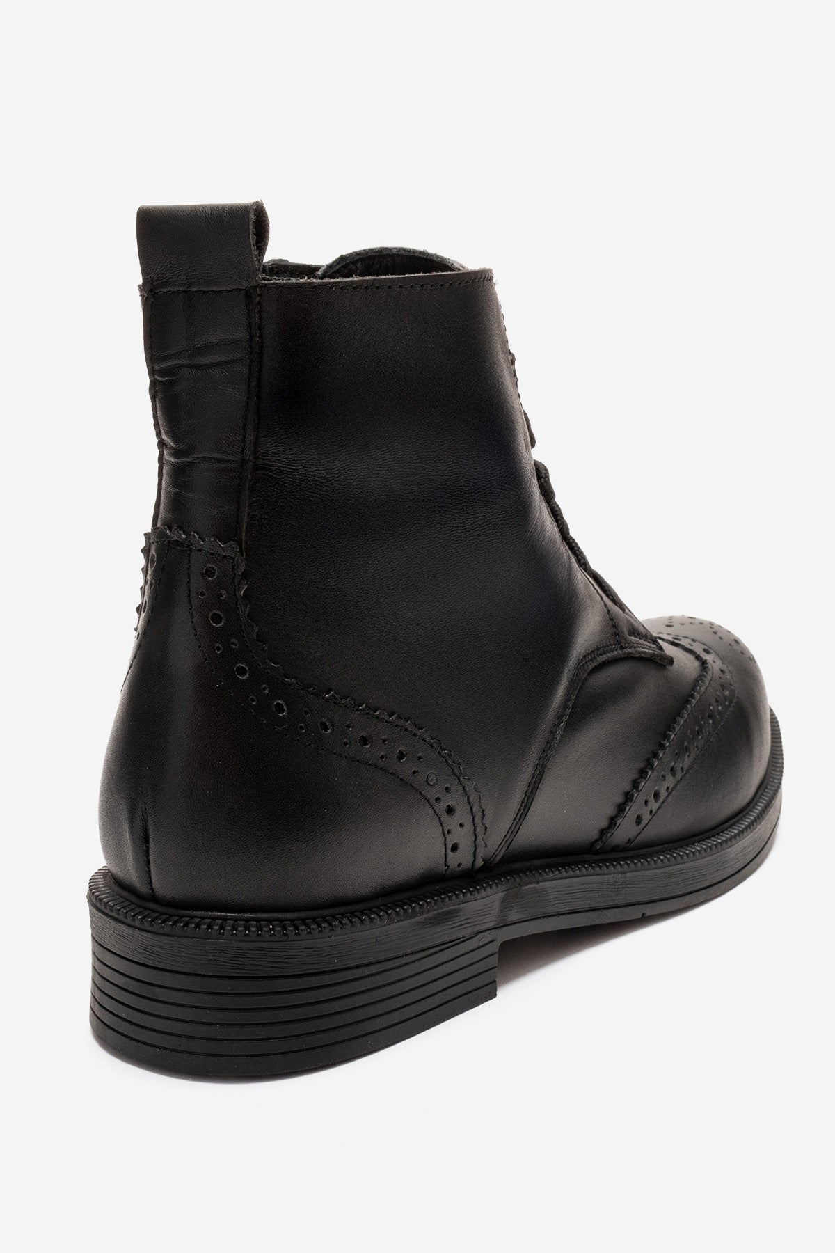 Nelvy - Black Genuine Leather Boot (Women)