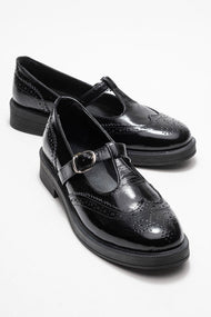 Dorian - Black Patent Genuine Leather Loafer (Women)