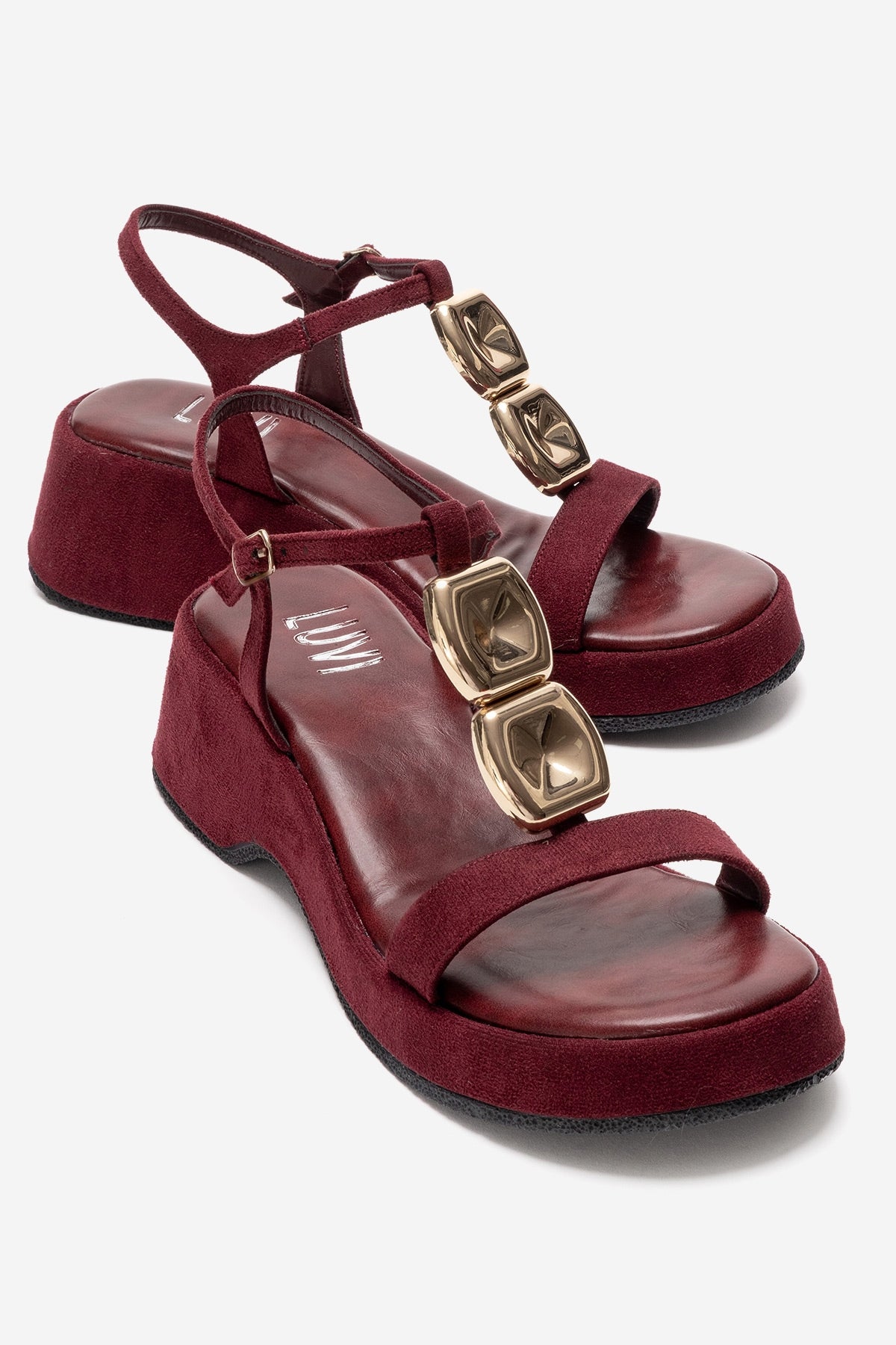 MATT - Burgundy Platform Sandal (Women)