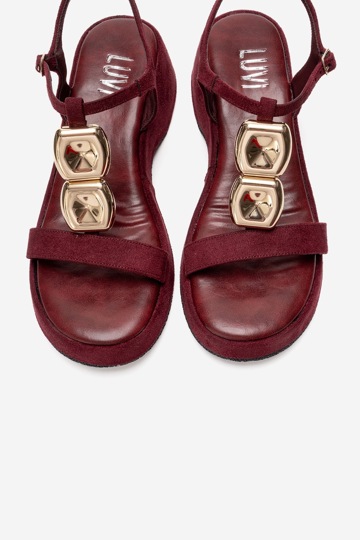 MATT - Burgundy Platform Sandal (Women)