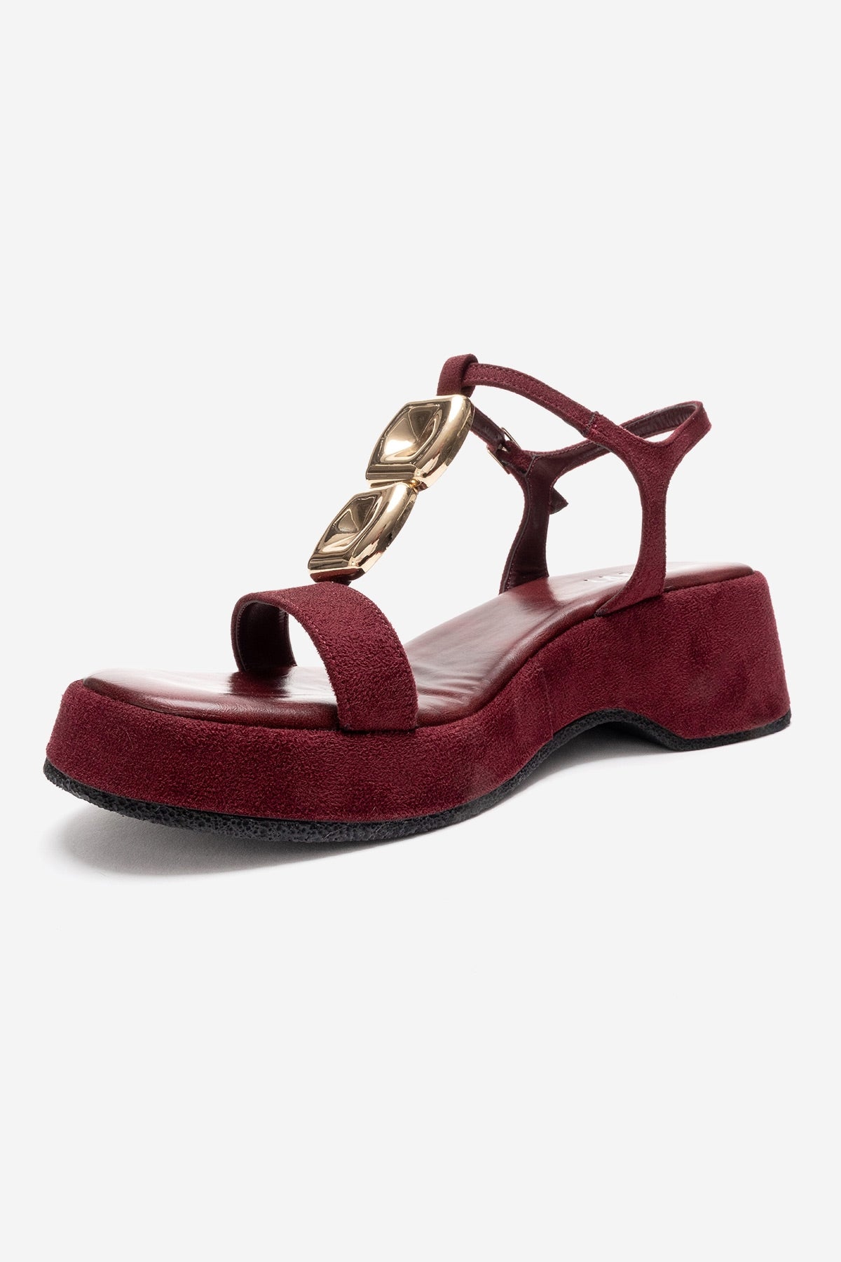 MATT - Burgundy Platform Sandal (Women)