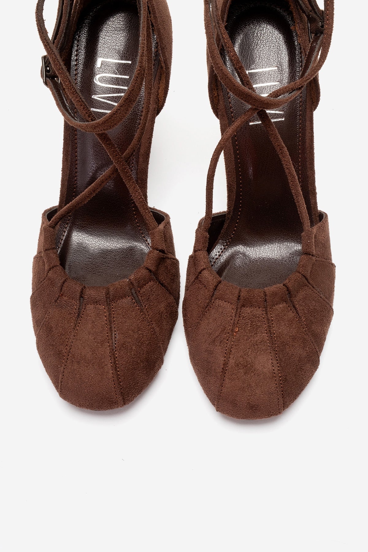 ELIZA - Brown Suede Stiletto Pump (Women)