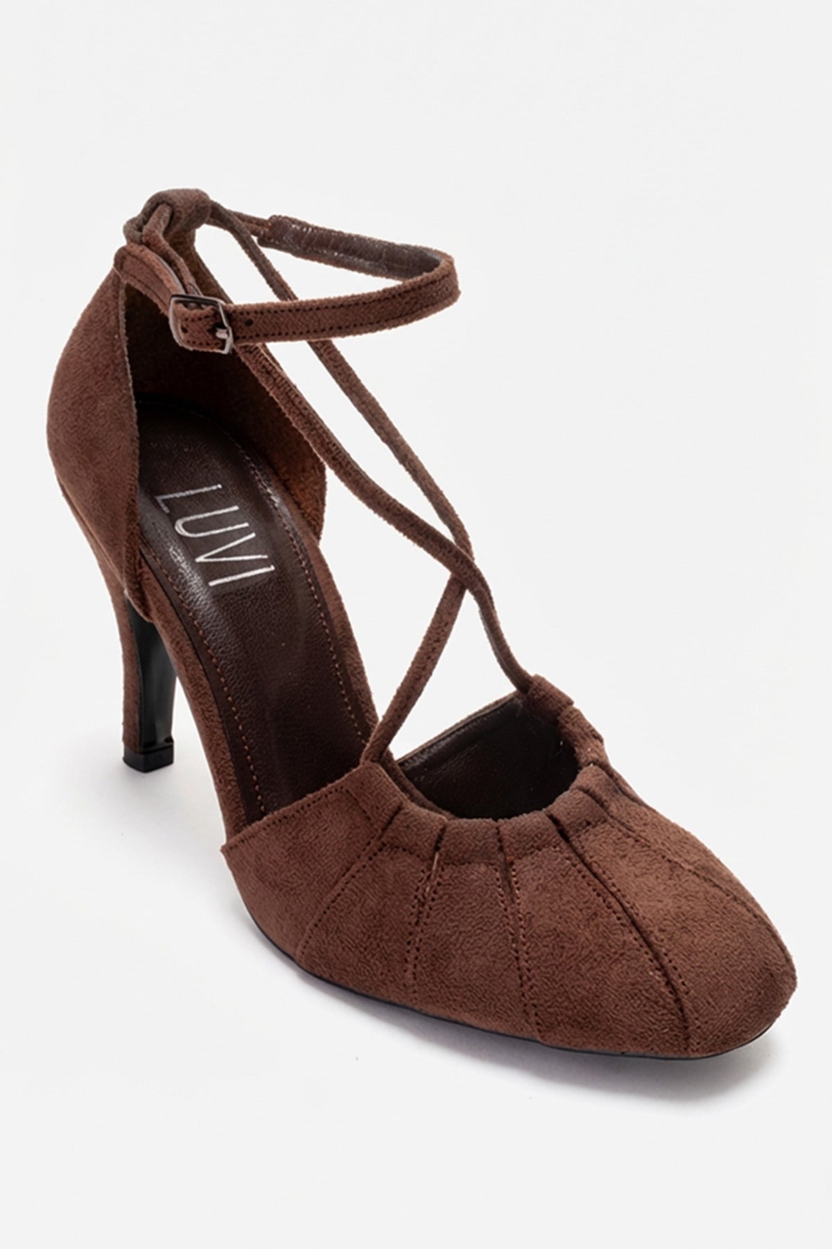 ELIZA - Brown Suede Stiletto Pump (Women)