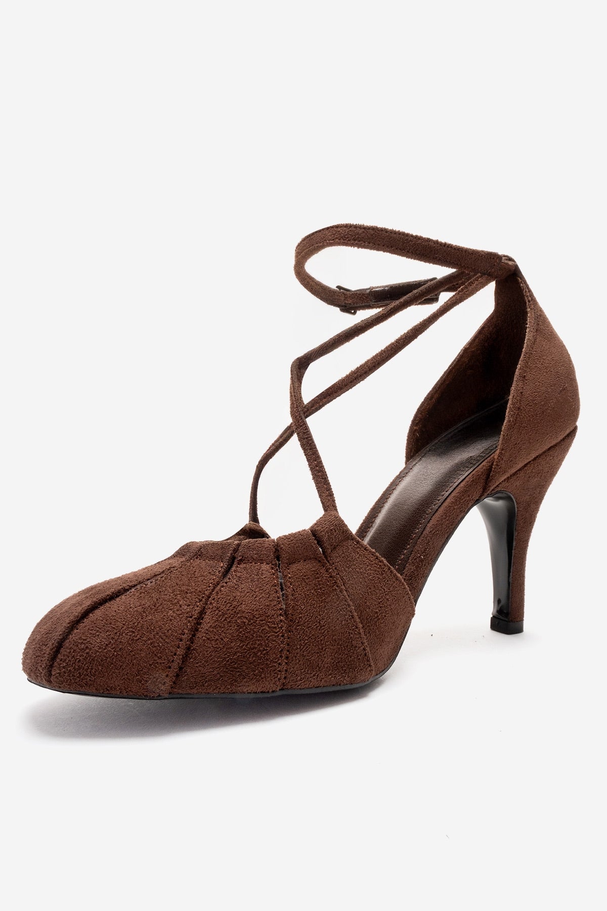ELIZA - Brown Suede Stiletto Pump (Women)