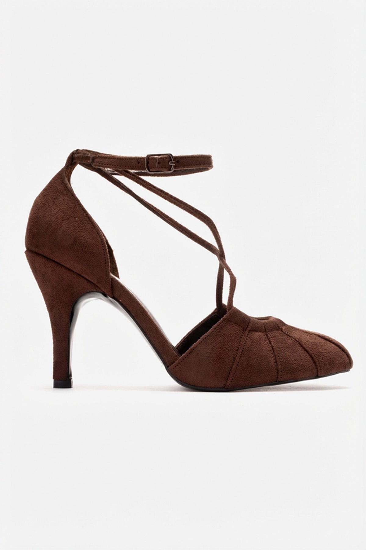 ELIZA - Brown Suede Stiletto Pump (Women)