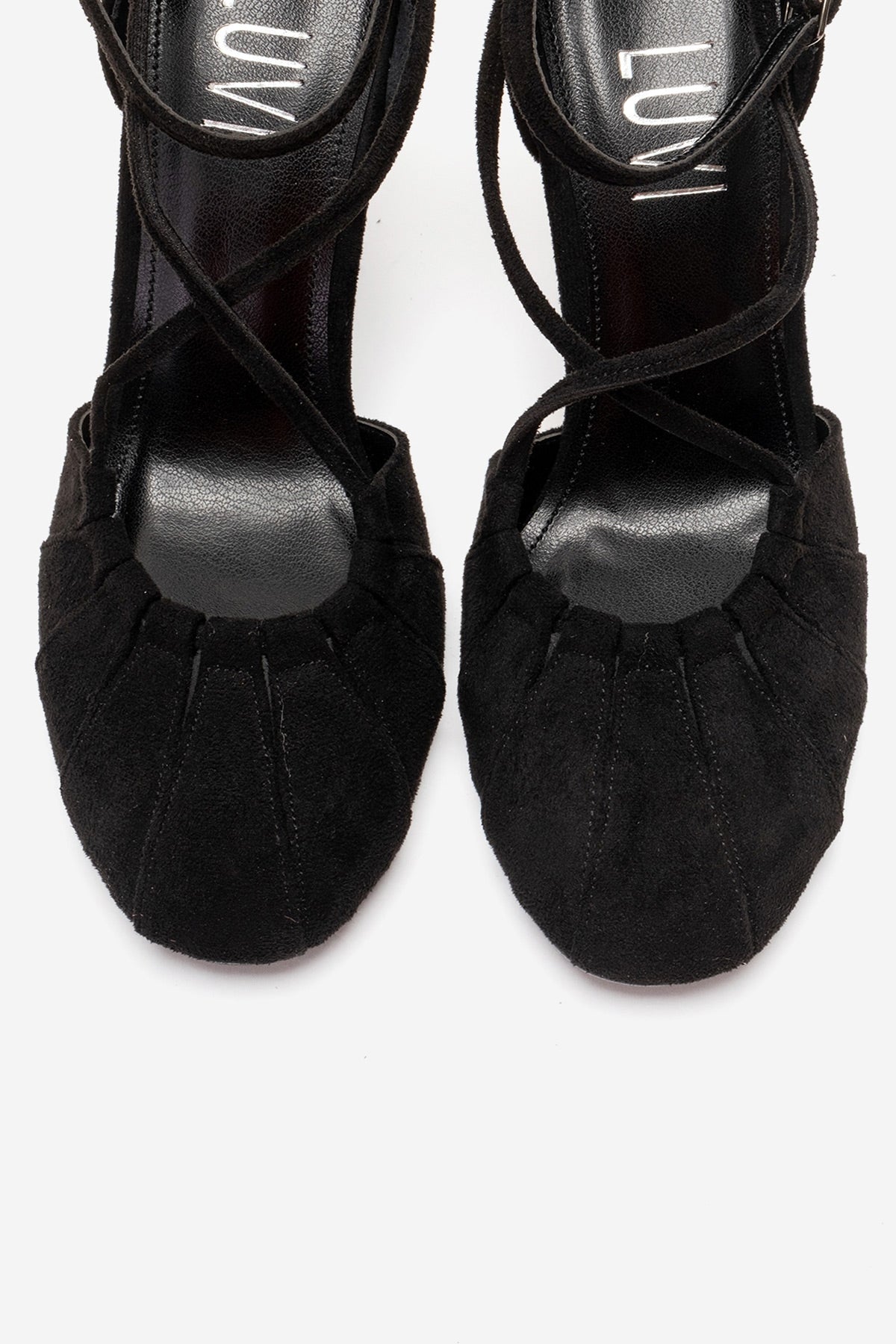 ELIZA - Black Suede Stiletto Pump (Women)