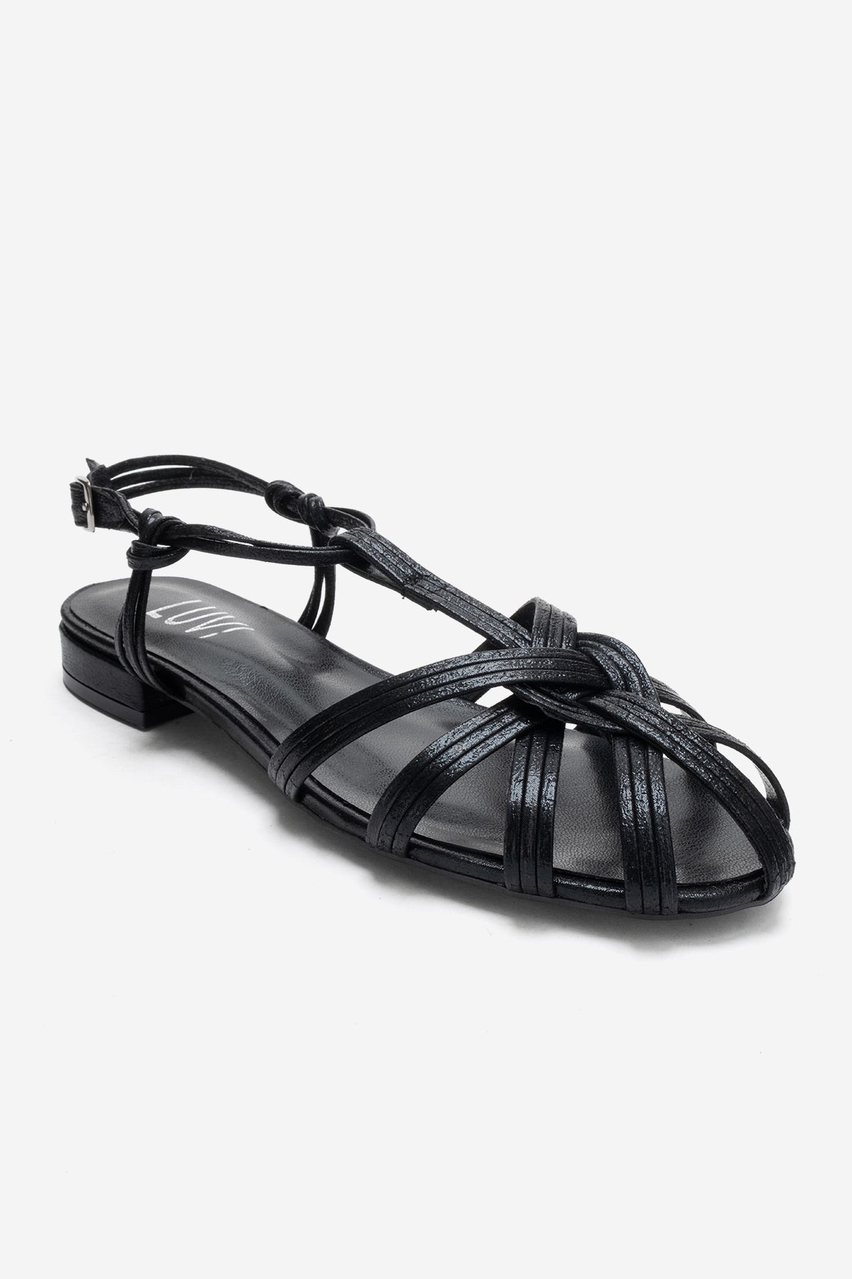 ROSSE - Black Block Heel Sandal (Women)