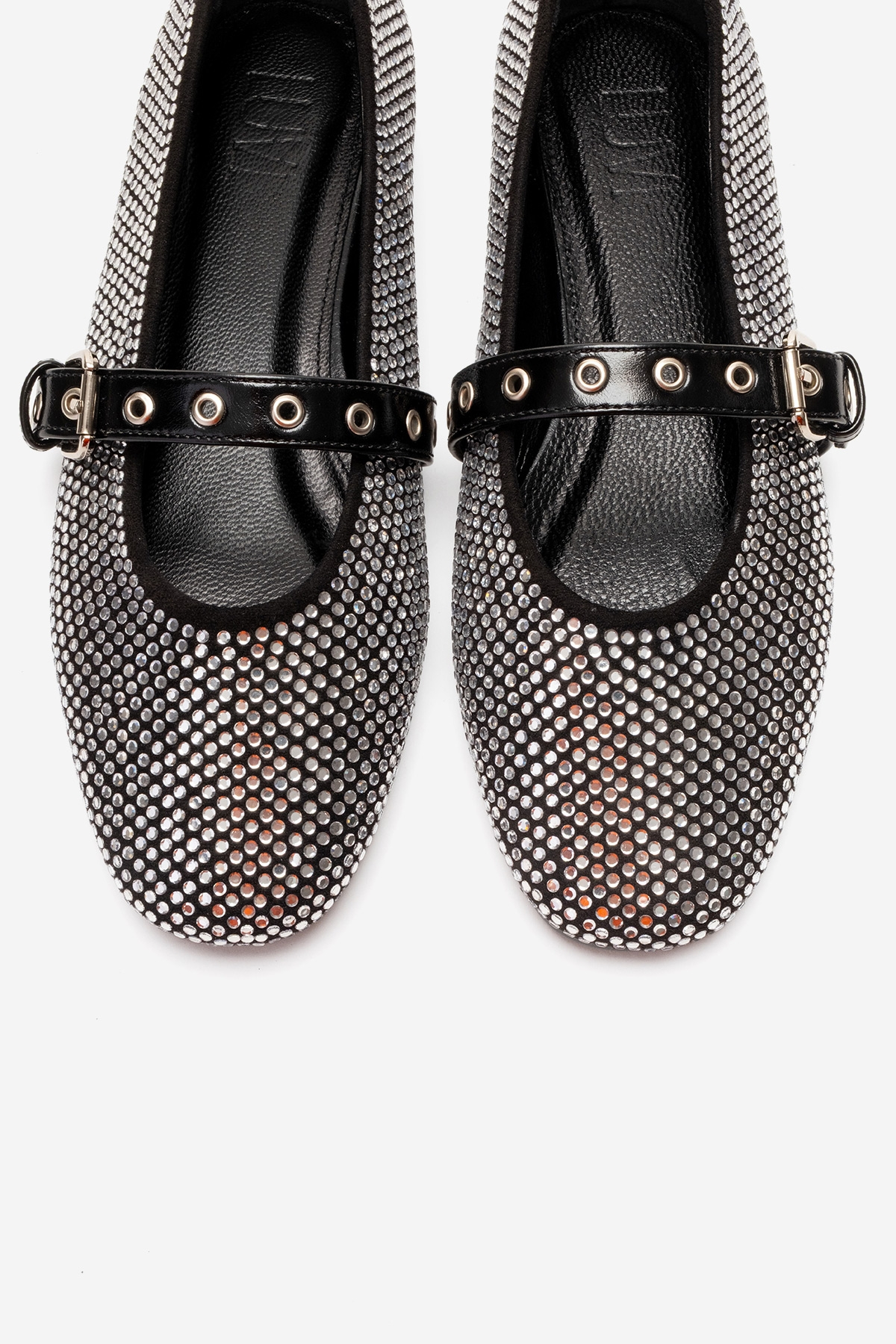 CLIVE - Black Embellished Ballet Flat (Women)