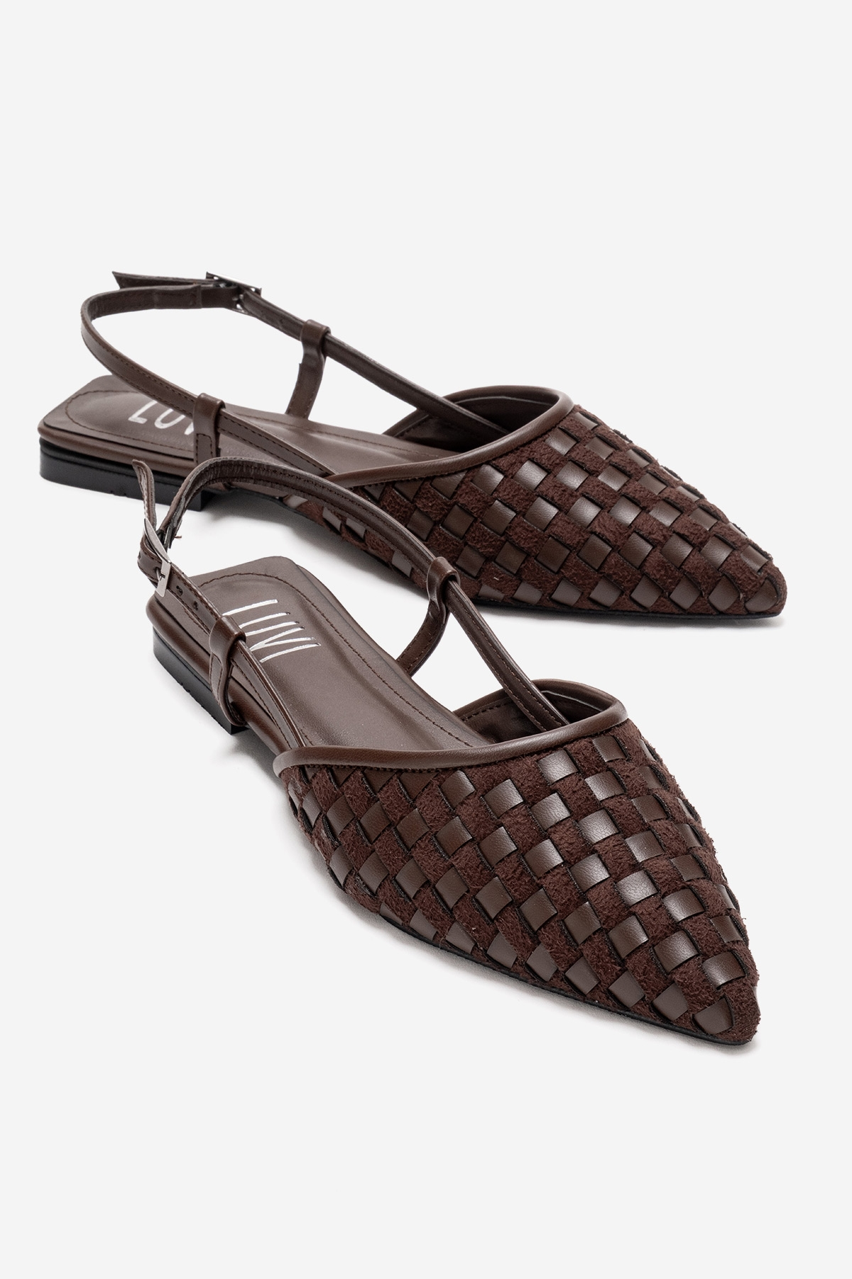 CHANDA - Brown Pointed Toe Sandal (Women)