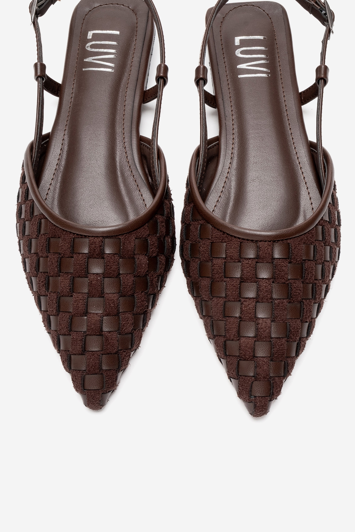 CHANDA - Brown Pointed Toe Sandal (Women)