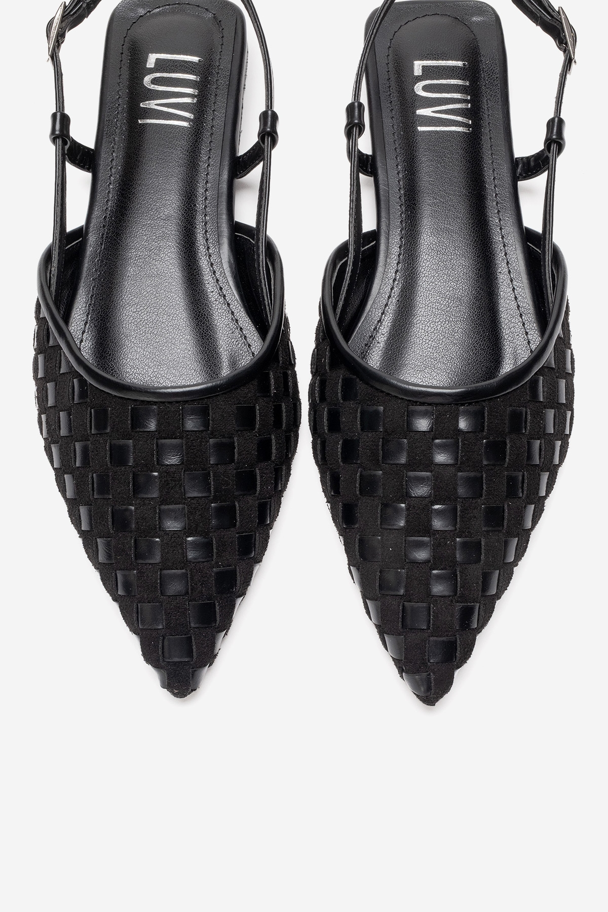 CHANDA - Black Pointed Toe Sandal (Women)