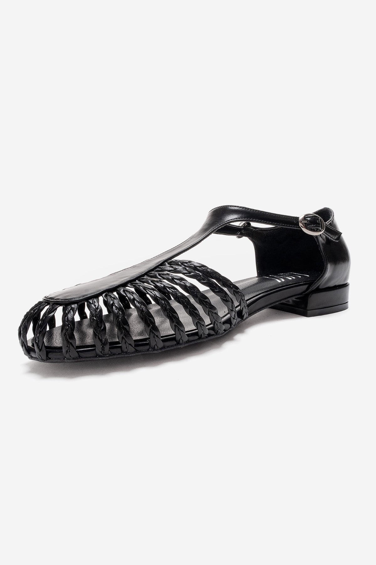 ONOS - Black Woven Detail Sandal (Women)