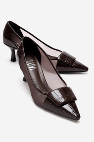 OLA - Brown Stiletto Pump (Women)