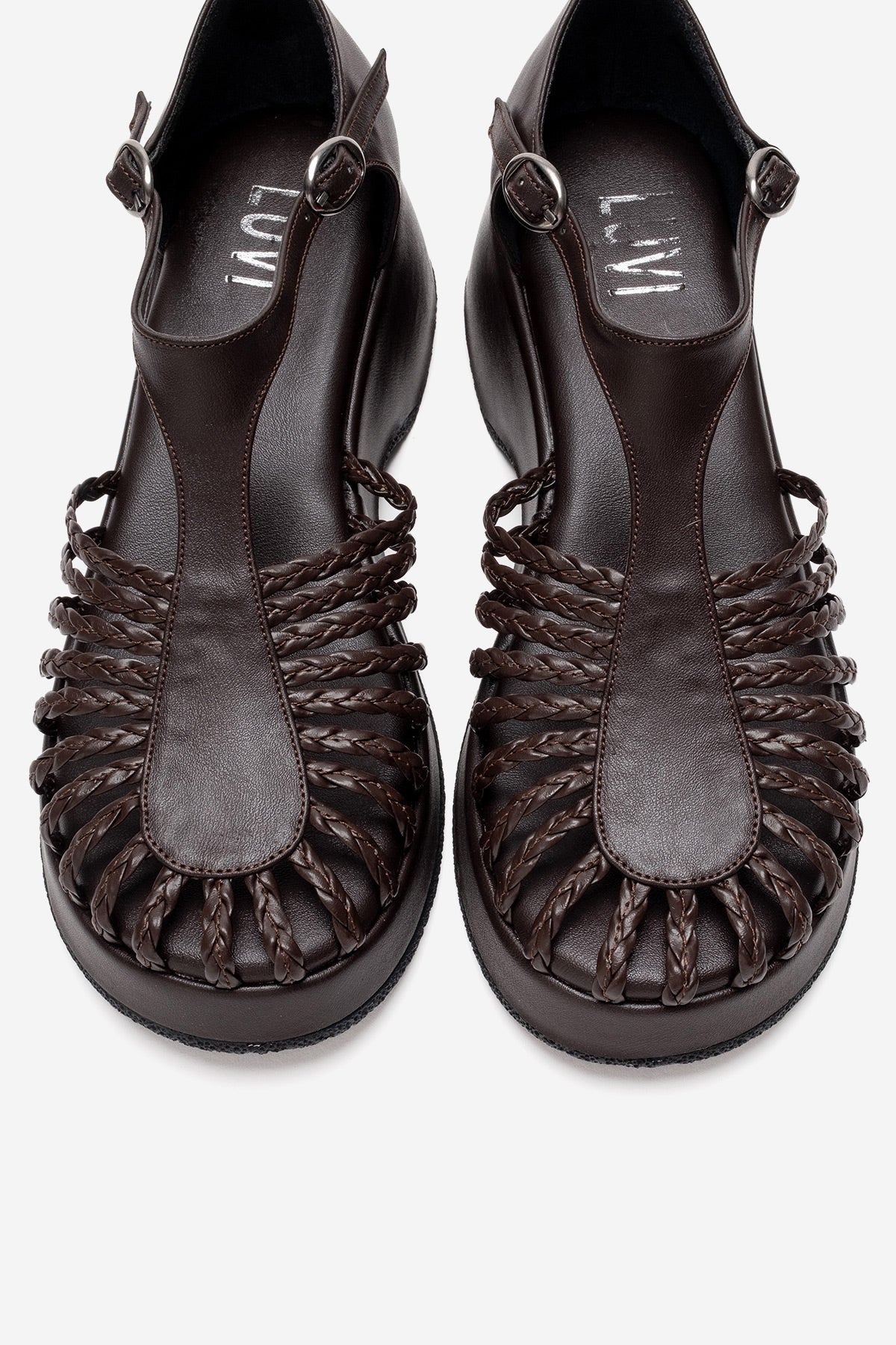 BARRY - Brown Wedge Sandal (Women)