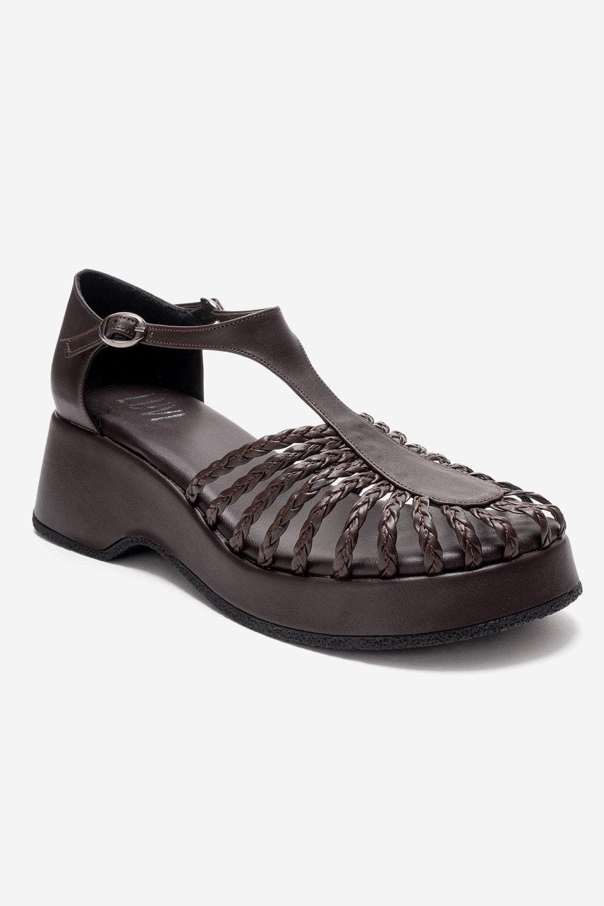 BARRY - Brown Wedge Sandal (Women)