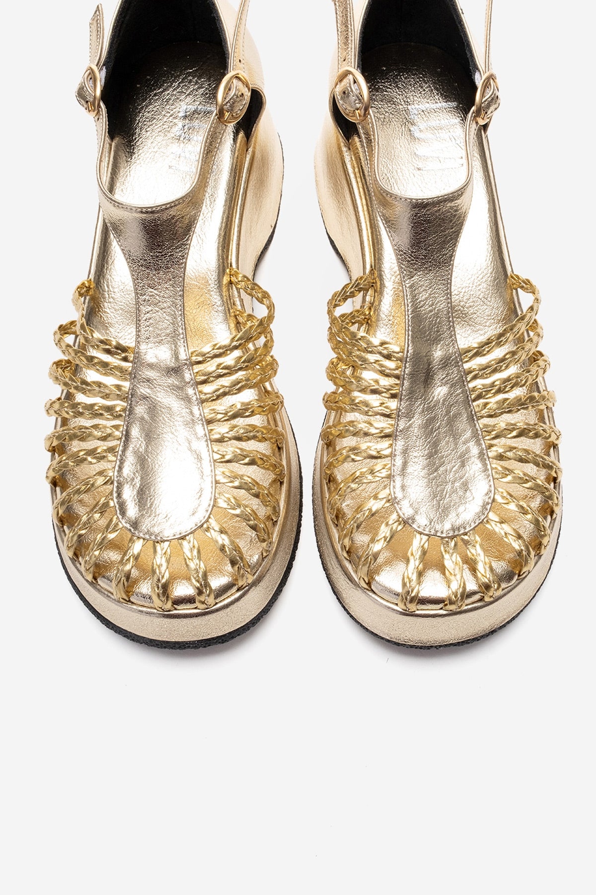 BARRY - Gold Wedge Sandal (Women)