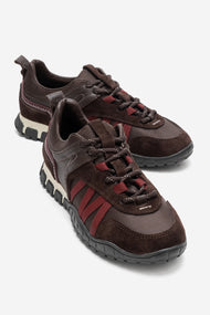 FIERA - Brown Burgundy Genuine Leather Sneaker (Women)